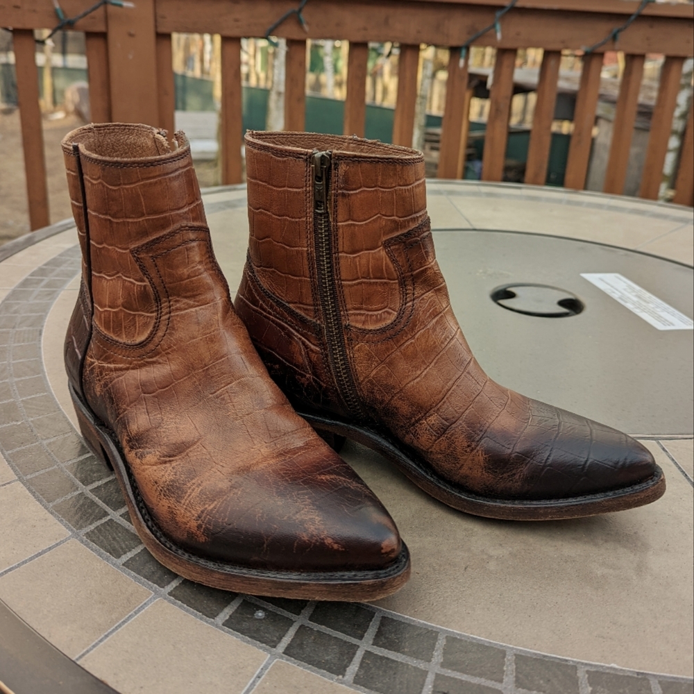 Frye Billy Inside Zip Booties 7.5